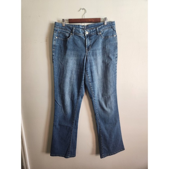 Style & Co. Denim Jeans Women Size 10 Tummy Control Modern Boot Leg Curvy Design - Picture 1 of 5